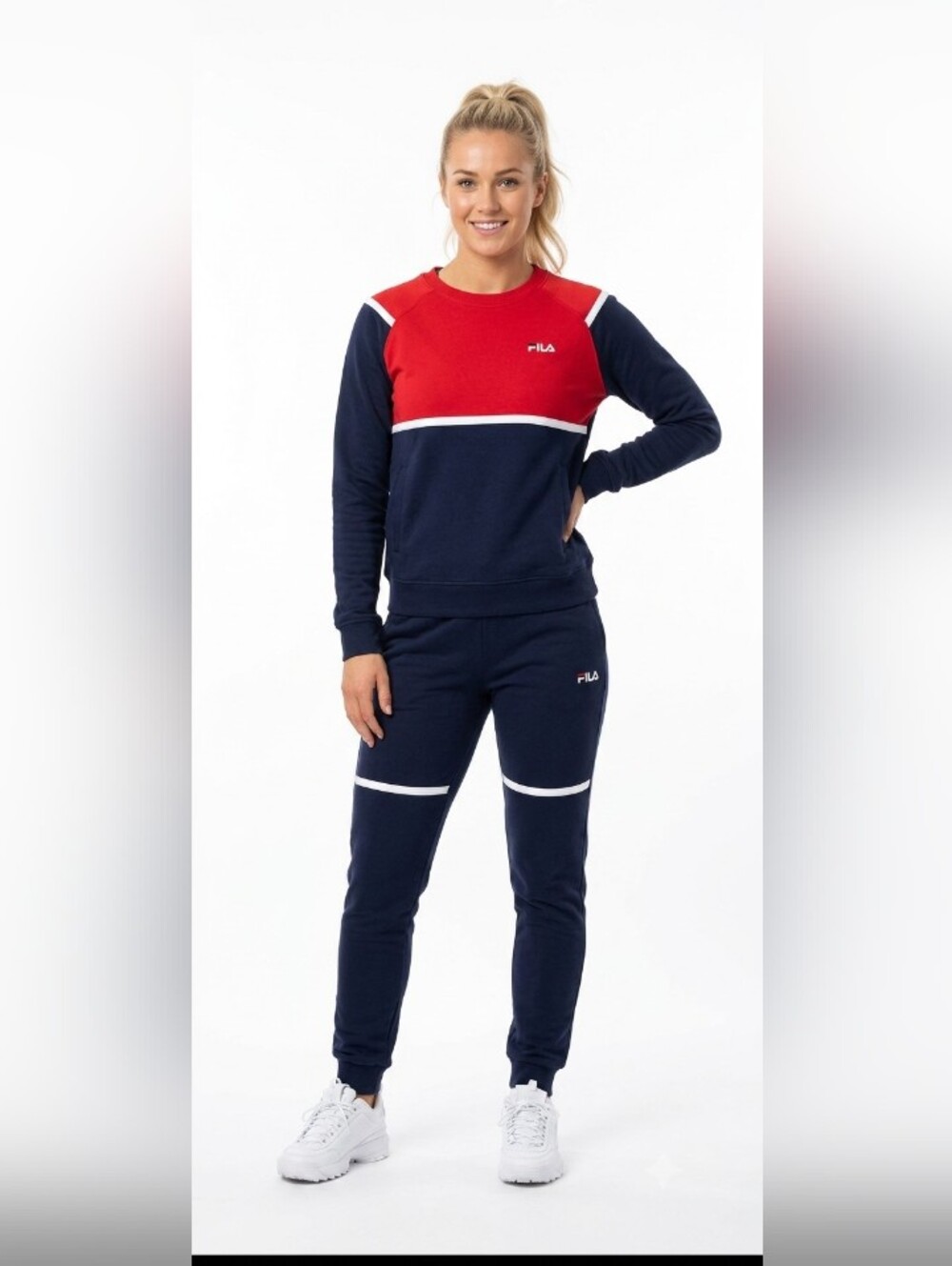 Women's Fila Crewneck Cotton Sweatshirt Small